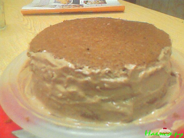 Шоколадно-твороженный тортик