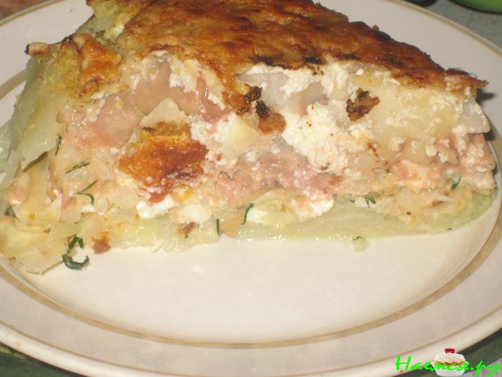 Капустный каравай с гусиным паштетом