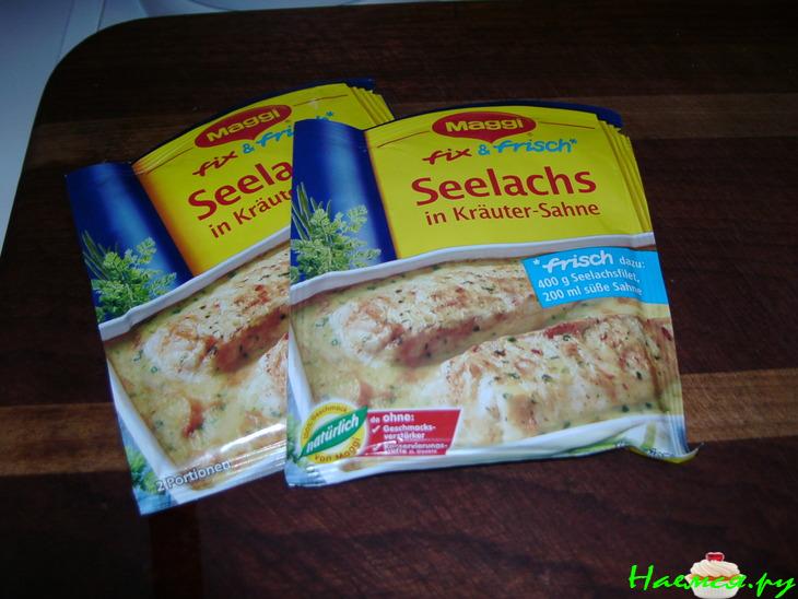 Семга с картошкой в соусе