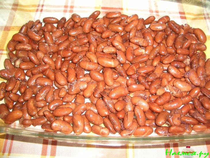 Свинина с фасолью и галушками