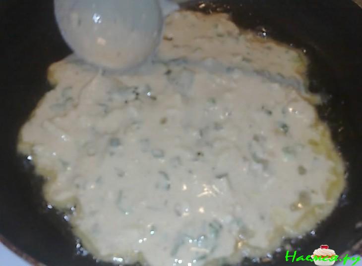 Индийские лепешки с зеленью