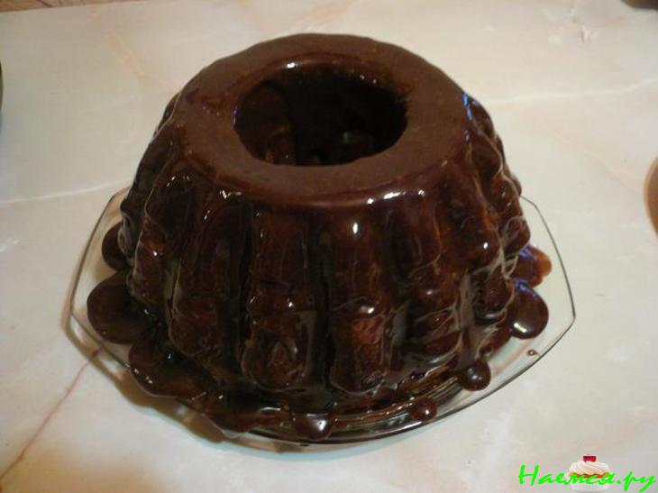 Кекс "Зебра" в шоколадной глазури