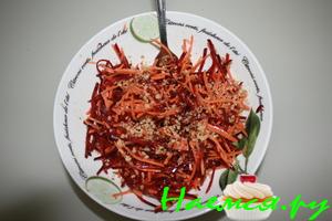 Овощной салатик со свеклой и орехами Овощной салатик со свеклой и орехами