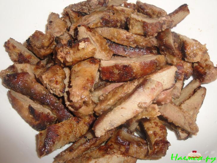 Печень жареная с луком