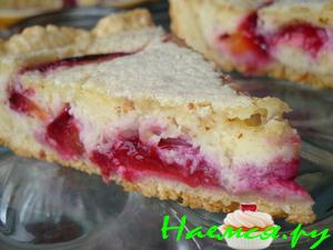 Заливной пирог со сливами&nbsp; 