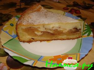 Яблочный пирог с кремом