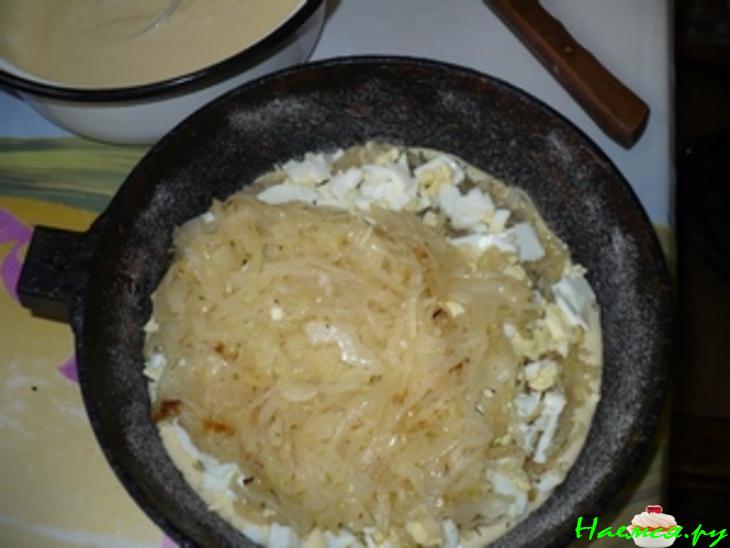 Пирог с капустой "Нежность" (заливной)