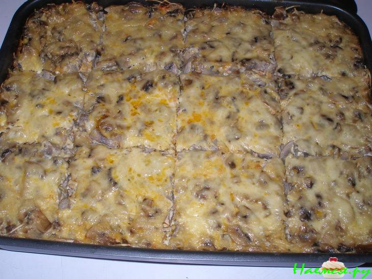 Картофельно-грибная запеканка