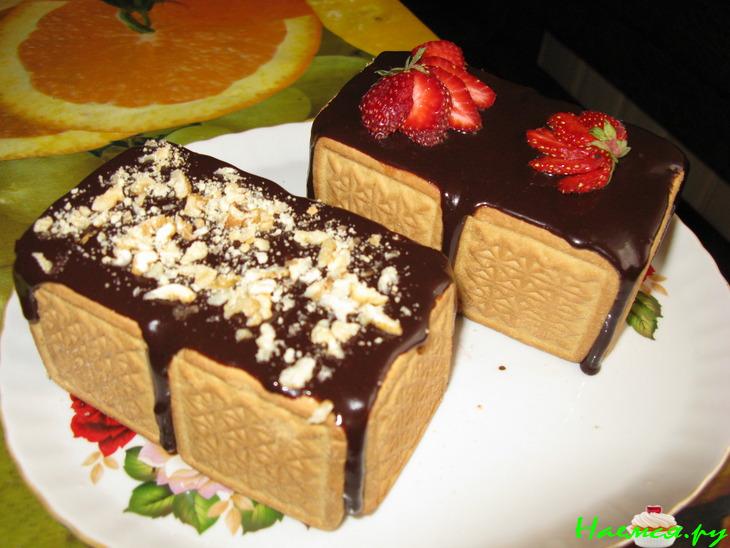 Мини-торт или пирожное без выпечки (два вида)