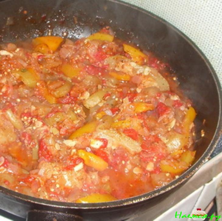 Рататуй с сухим белым вином Рататуй с сухим белым вином