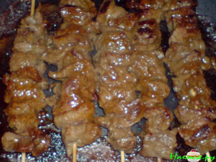 Брошет из маринованной говядины