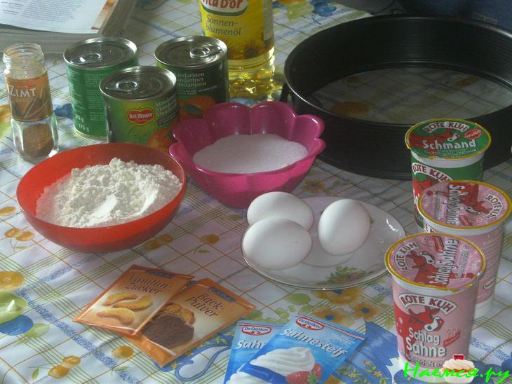 Мандариновый тортик с корицей Мандариновый тортик с корицей