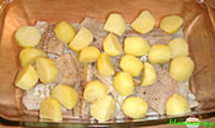 Рыба с овощами и мёдом