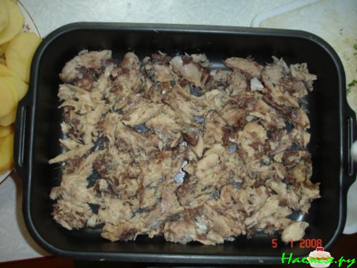 Рыба с картошкой и майонезом