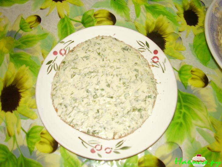 Закусочный торт с филе сельди Закусочный торт с филе сельди