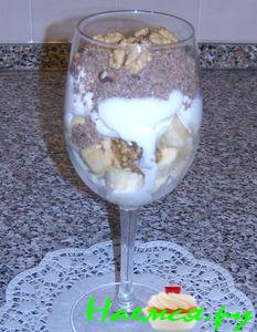 Бананово-ореховый десерт Бананово-ореховый десерт