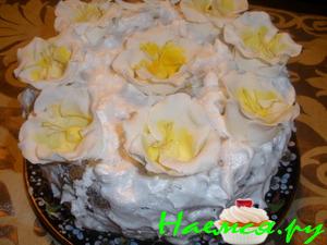 Торт "Белая лилия"