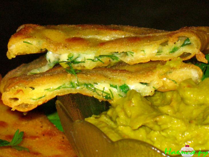 Quesadillas с гуакамоле Quesadillas с гуакамоле