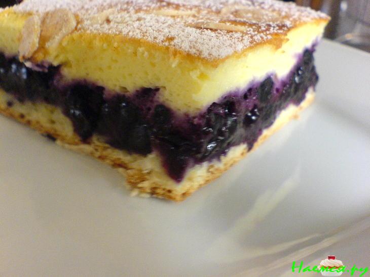 Пирог с черникой и сырной массой Пирог с черникой и сырной массой