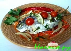 Пампанито с овощами в фольге Пампанито с овощами в фольге