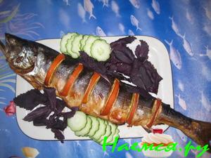 Запеченная с апельсином горбуша