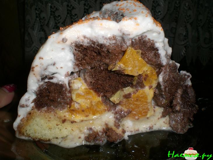 Торт "Панчо" со взбитыми сливками