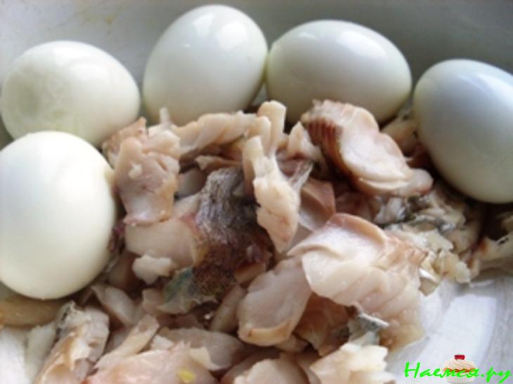 Гречневый рулет с рыбной начинкой