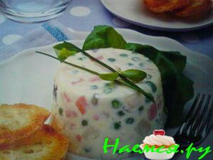 "Оливье" по-новому с желатином