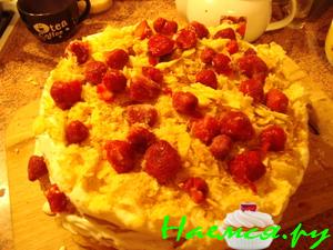 Слоеный торт 'Strawberries i want you'