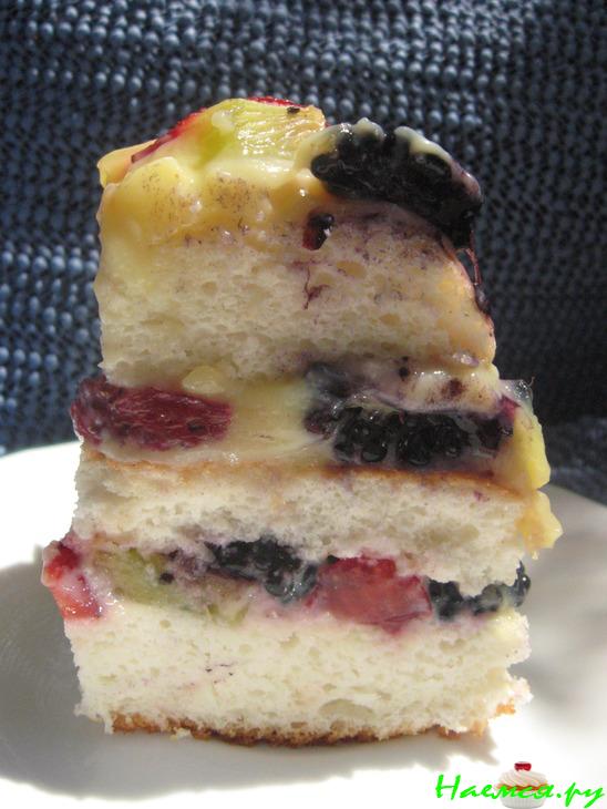 ANGEL FOOD CAKE (классический белоснежный нежный бисквит)