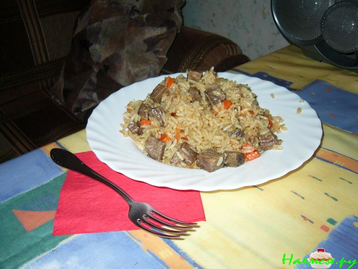 Плов с говядиной домашний