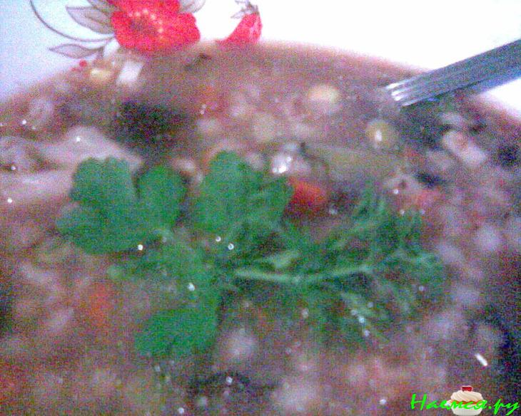 Густой перловый суп с грибами и овощами (постный) Густой перловый суп с грибами и овощами (постный)