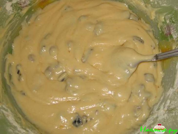 Йогуртовый кекс с черносливом