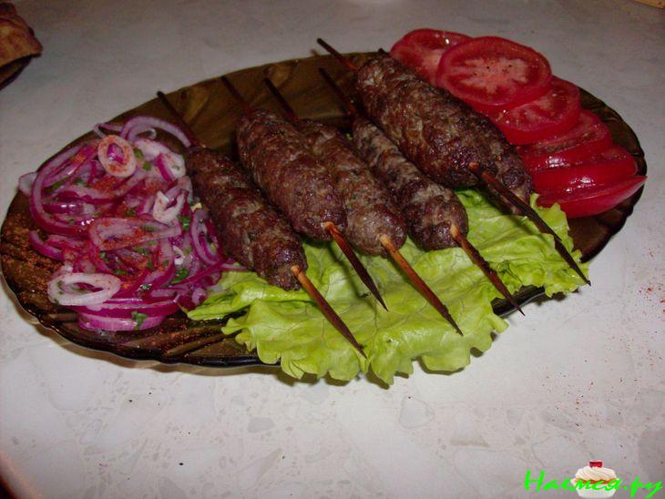 Люля-кебаб из баранины с кинзой