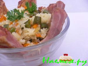 Кус-кус с копчеными ребрышками