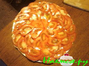 Закуска из баклажанов с перцем и помидором