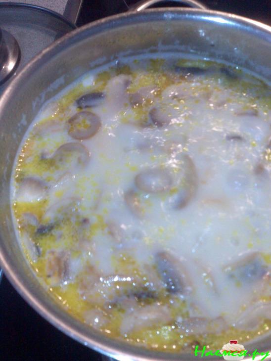 Сырный супчик с шампиньонами