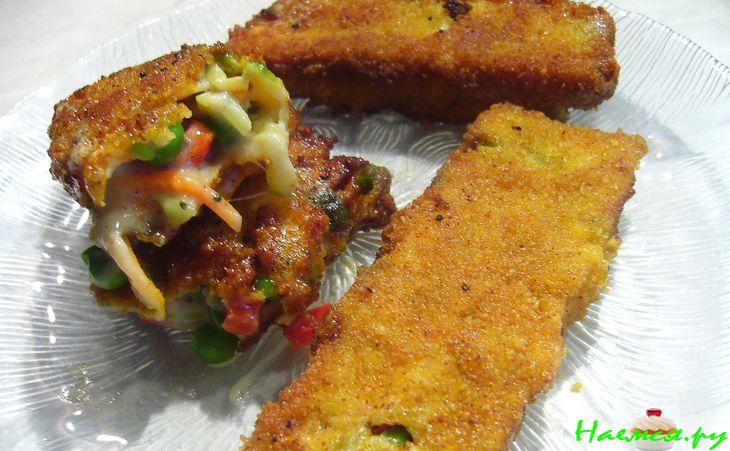 Сырно-овощные палочки