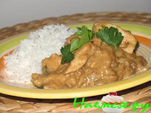 Курочка в соусе из нута