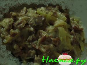 Салат "Мясо фасолью не испортишь"