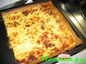 Грибная запеканка под соусом