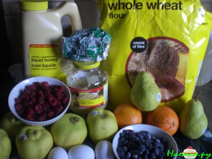 Апельсиново-айвово-грушевый пай-пирог