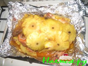 Курица в ананасе