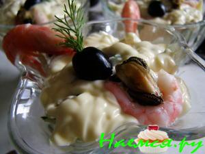 Салат "Наглая креветка"