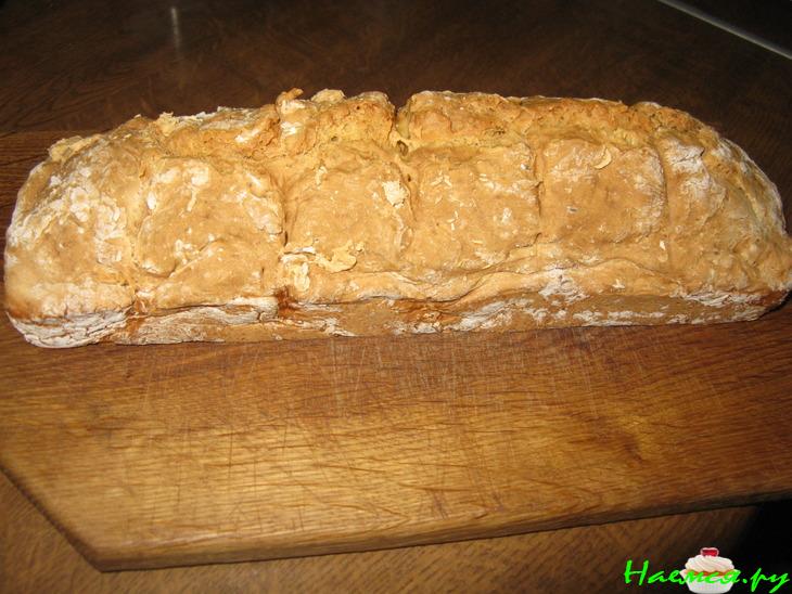 Хлеб на кефире, без дрожжей