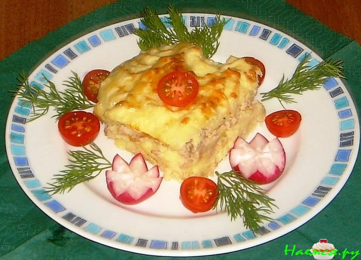 Картофельная запеканка с фаршем