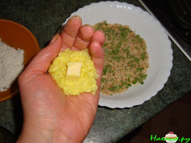 Хрустящие рисовые шарики с моцареллой Хрустящие рисовые шарики с моцареллой