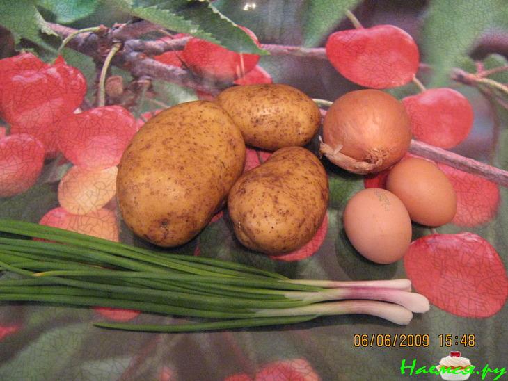 Картофельный пирог с тертым сыром