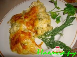 Палтус, запеченный с кабачком Палтус, запеченный с кабачком