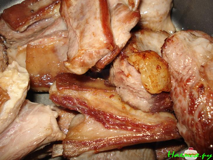 Баранина с фасолью по-арабски